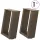  2 db U alakú natúr acél dohányzóasztal láb 30x(30-31) cm