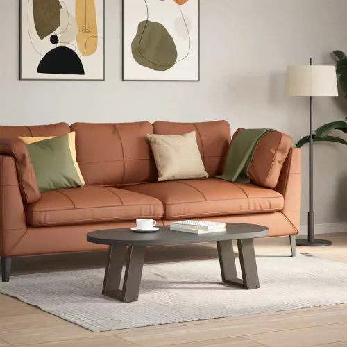  2 db U alakú natúr acél dohányzóasztal láb 30x(30-31) cm