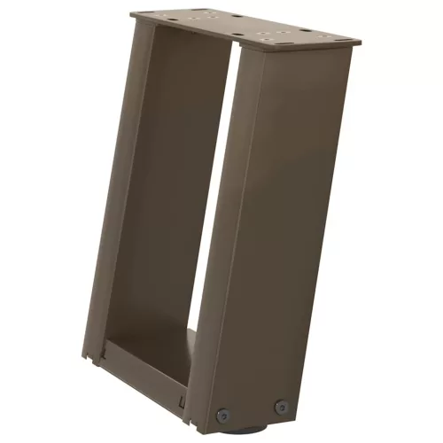  2 db U alakú natúr acél dohányzóasztal láb 30x(30-31) cm