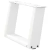  2 db U alakú dohányzóasztal láb fehér 40 x (30-31) cm acél