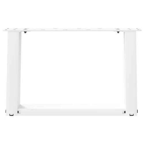  2 db U alakú dohányzóasztal láb fehér 40 x (30-31) cm acél