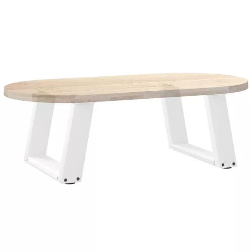  2 db U alakú dohányzóasztal láb fehér 40 x (30-31) cm acél