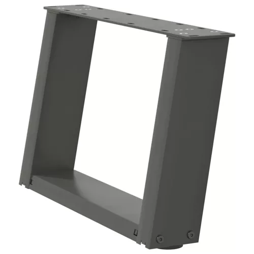  2 db antracitszürke U-alakú acél dohányzóasztal láb 40x(30-31) cm
