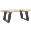  2 db antracitszürke U-alakú acél dohányzóasztal láb 40x(30-31) cm