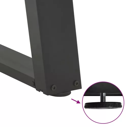  2 db antracitszürke U-alakú acél dohányzóasztal láb 40x(30-31) cm
