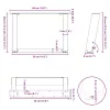  2 db U alakú natúr acél dohányzóasztal láb 40x(30-31) cm