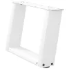  2 db U alakú fehér dohányzóasztal láb 50 x (30-31) cm acél