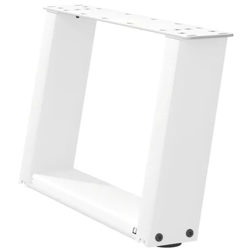  2 db U alakú fehér dohányzóasztal láb 50 x (30-31) cm acél