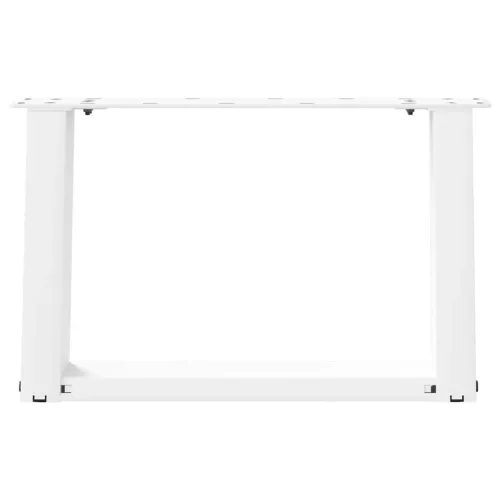  2 db U alakú fehér dohányzóasztal láb 50 x (30-31) cm acél