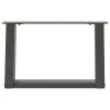  2 db antracitszürke U-alakú acél dohányzóasztal láb 50x(30-31) cm