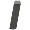  2 db antracitszürke U-alakú acél dohányzóasztal láb 50x(30-31) cm