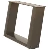  2 db U alakú natúr acél dohányzóasztal láb 50x(30-31) cm