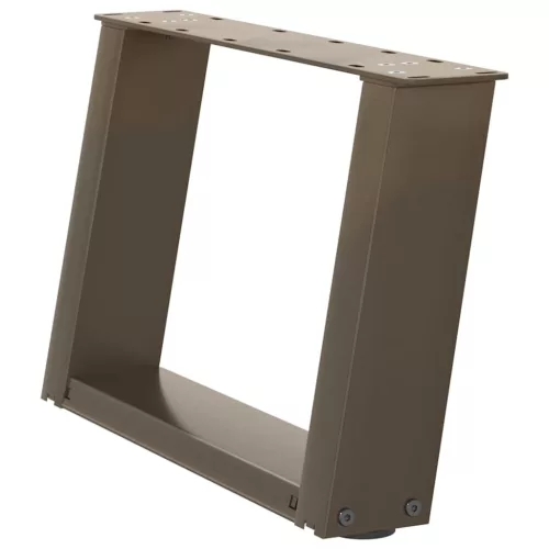  2 db U alakú natúr acél dohányzóasztal láb 50x(30-31) cm