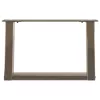  2 db U alakú natúr acél dohányzóasztal láb 50x(30-31) cm