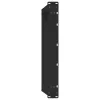  2 db U alakú dohányzóasztal láb fekete 60 x (30-31) cm acél dohányzóasztal láb