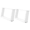  2 db U alakú dohányzóasztal láb fehér 60 x (30-31) cm acél