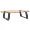  2 db antracitszürke, U alakú acél dohányzóasztal láb 60 x (30-31) cm