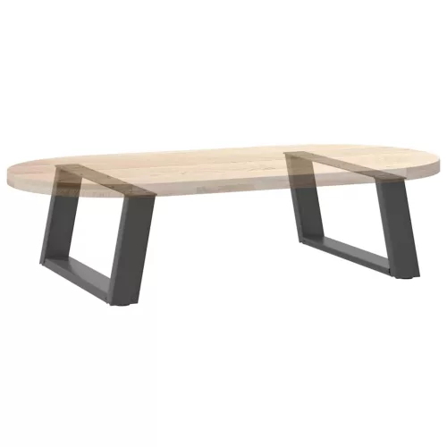  2 db antracitszürke, U alakú acél dohányzóasztal láb 60 x (30-31) cm