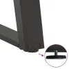  2 db antracitszürke, U alakú acél dohányzóasztal láb 60 x (30-31) cm