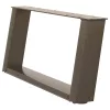  2 db U alakú dohányzóasztal láb natúr acélból 60x(30-31) cm