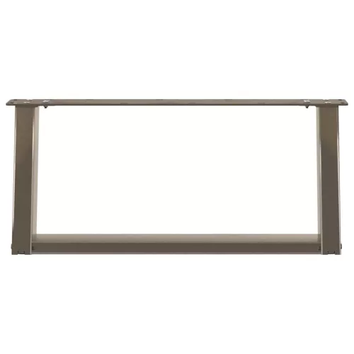  2 db U alakú dohányzóasztal láb natúr acélból 60x(30-31) cm