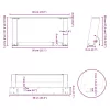  2 db U alakú dohányzóasztal láb natúr acélból 60x(30-31) cm