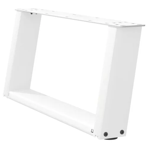  2 db U alakú fehér dohányzóasztal láb 70 x (30-31) cm acél