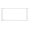  2 db U alakú fehér dohányzóasztal láb 70 x (30-31) cm acél