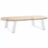  2 db U alakú fehér dohányzóasztal láb 70 x (30-31) cm acél