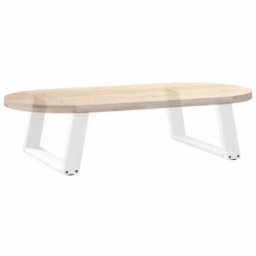  2 db U alakú fehér dohányzóasztal láb 70 x (30-31) cm acél