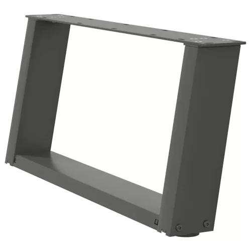  2 db antracitszürke, U alakú acél dohányzóasztal láb 70 x (30-31) cm