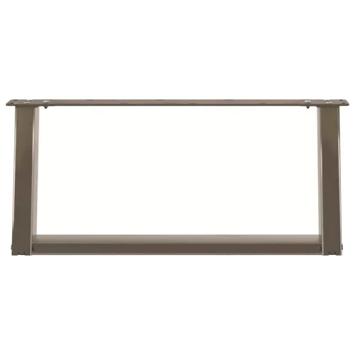  2 db U alakú natúr acél dohányzóasztal láb 70x(30-31) cm