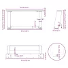  2 db U alakú natúr acél dohányzóasztal láb 70x(30-31) cm