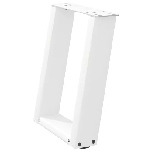  2 db U alakú dohányzóasztal láb fehér 28 x (42-43) cm acél dohányzóasztal láb