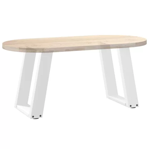  2 db U alakú dohányzóasztal láb fehér 28 x (42-43) cm acél dohányzóasztal láb