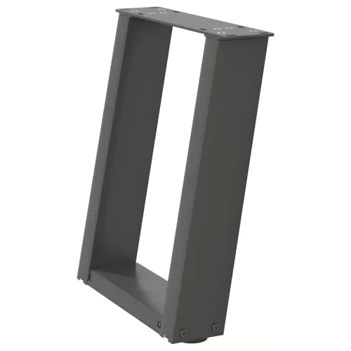  2 db antracitszürke U-alakú dohányzóasztal láb 28x(42-43) cm acél