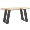  2 db antracitszürke U-alakú dohányzóasztal láb 28x(42-43) cm acél