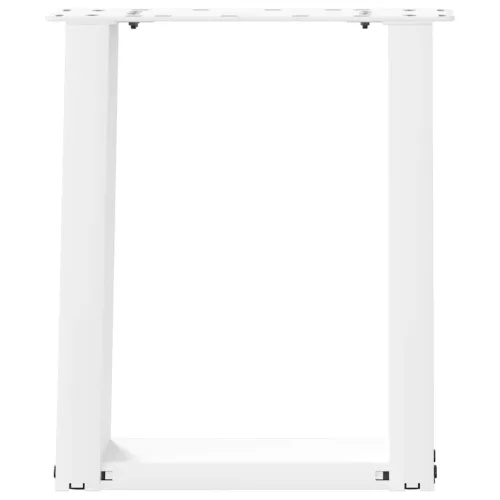  2 db U alakú fehér dohányzóasztal láb 38x(42-43) cm acél