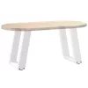  2 db U alakú fehér dohányzóasztal láb 38x(42-43) cm acél