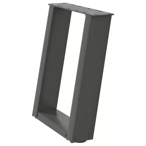  2 db antracitszürke U-alakú acél dohányzóasztal láb 38x(42-43) cm