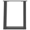  2 db antracitszürke U-alakú acél dohányzóasztal láb 38x(42-43) cm