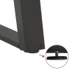  2 db antracitszürke U-alakú acél dohányzóasztal láb 38x(42-43) cm