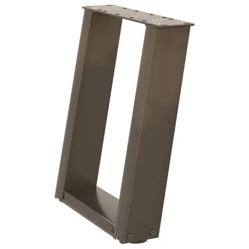  2 db U alakú natúr acél dohányzóasztal láb 38x(42-43) cm