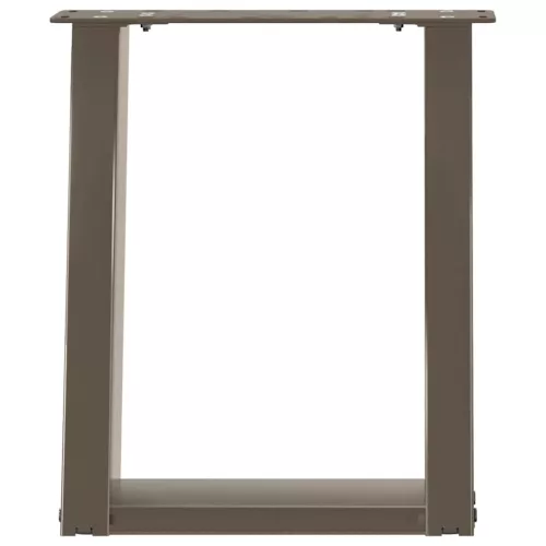  2 db U alakú natúr acél dohányzóasztal láb 38x(42-43) cm