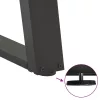  2 db antracitszürke, U alakú acél dohányzóasztal láb 50 x (42-43) cm