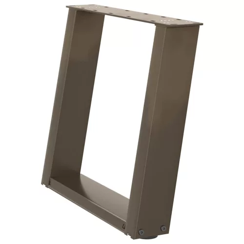  2 db U alakú natúr acél dohányzóasztal láb 50x(42-43) cm