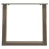  2 db U alakú natúr acél dohányzóasztal láb 50x(42-43) cm