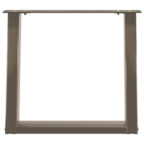  2 db U alakú natúr acél dohányzóasztal láb 50x(42-43) cm