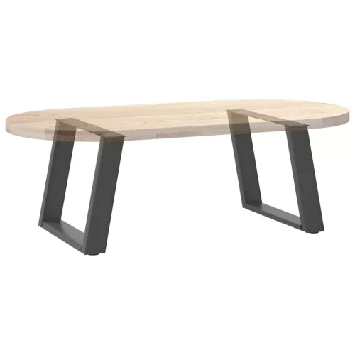  2 db antracitszürke, U alakú acél dohányzóasztal láb 60 x (42-43) cm