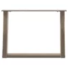  2 db U alakú natúr acél dohányzóasztal láb 60x(42-43) cm